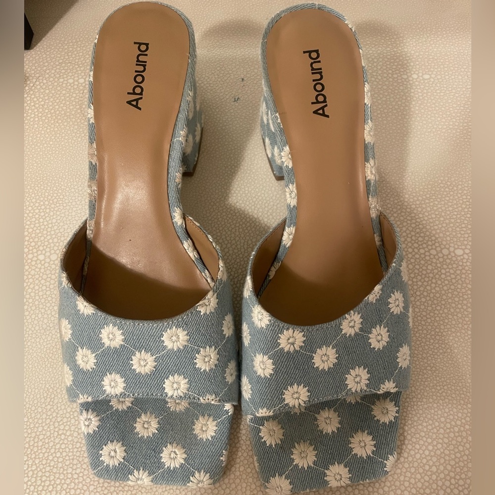 Abound - denim kitten heels